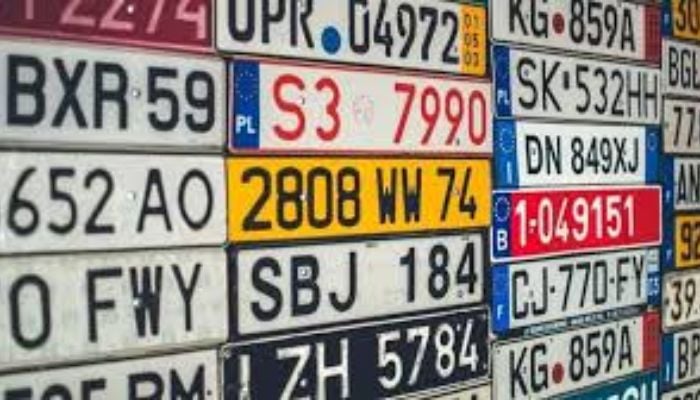 An undated image of number plates. — APP