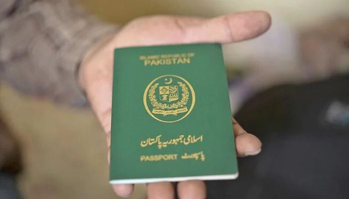 An image of a Pakistani passport taken on November 3, 2018. — AFP