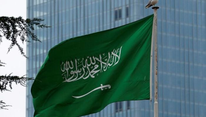 A Saudi flag flutters atop Saudi Arabias consulate in Istanbul, Turkey, October 20, 2018. — Reuters