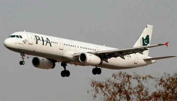 An image of Pakistan International Airlines (PIA) plane preparing to land at Islamabad airport in Islamabad on February 24, 2007. — Reuters