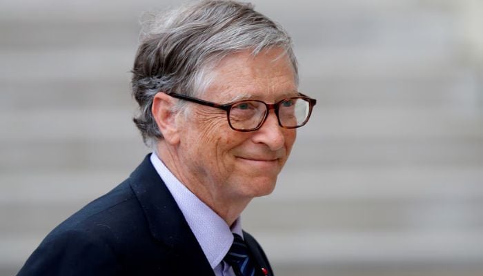 An image of Bill Gates arriving at the Elysee Palace in Paris, France, April 16, 2018. — Reuters