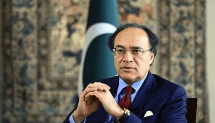 An undated image of Federal Minister for Finance and Revenue, Senator Muhammad Aurangzeb. — APP