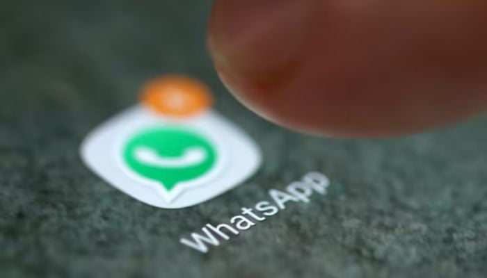 WhatsApp app logo is seen on a smartphone in this picture illustration taken September 15, 2017. — Reuters
