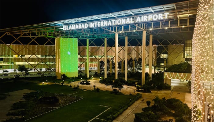 An undated image shows outside view of Islamabad International Airport. — PAA