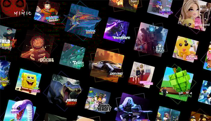 An undated image shows different games on Roblox website. — Xbox Wire