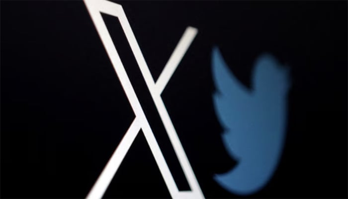 The logo of social media platform X, formerly Twitter, is seen alongside the former logo in this illustration taken, July 24, 2023. — Reuters