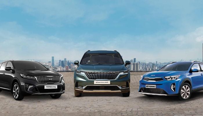 An undated image of Kia cars. — Kia Motors