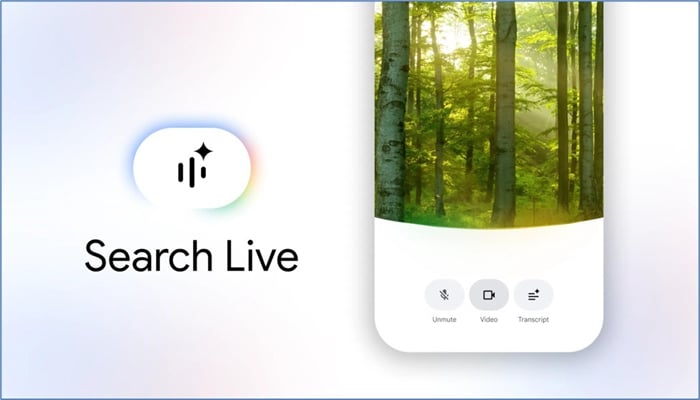 An undated image shows Search Live feature. — Supplied