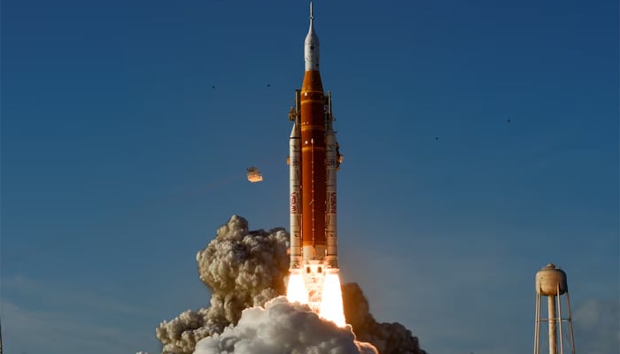 NASAs Artemis II mission to fly by the moon, comprising of the Space Launch System rocket with the Orion crew capsule, lifts off from the Kennedy Space Center in Cape Canaveral, Florida, US, April 1, 2026.  — Reuters