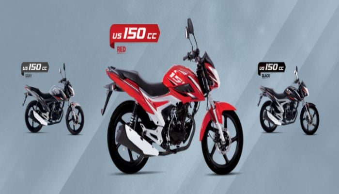 An undated image shows United US 150cc in different colour options. — United Motorcycle