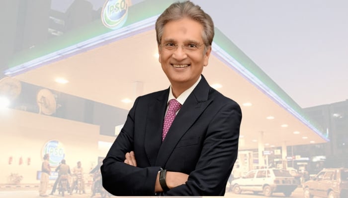 An undated image shows PSOs newly apointed CEO Jawwad Ahmed Cheem on April 13, 2026. — Supplied/Canva