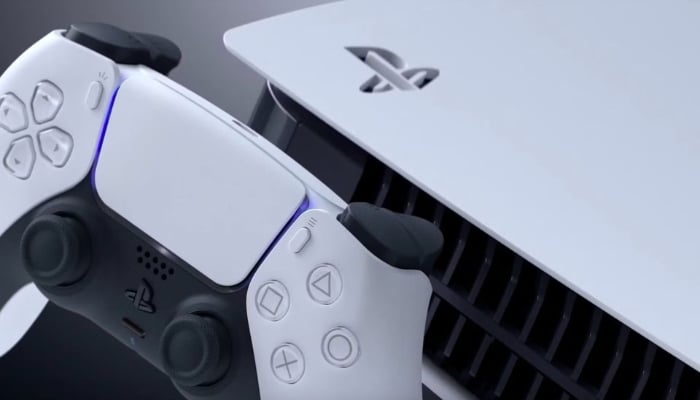 An undated image of PlayStation 5 with console. — Sony