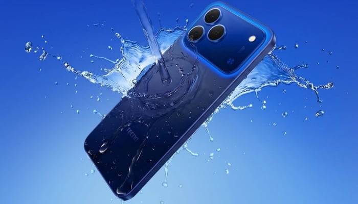 Am undated image shows Tecno Spark 50 4G. — Tecno