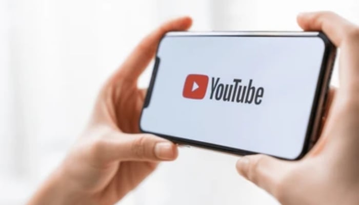 An undated image shows YouTube logo on a smartphone. — Shutterstock