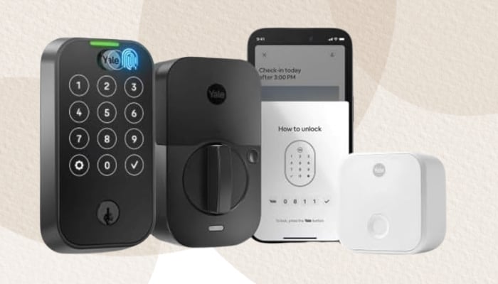 An undated image shows Yale Assure Lock 2 Touch Deadbolt. — Yale
