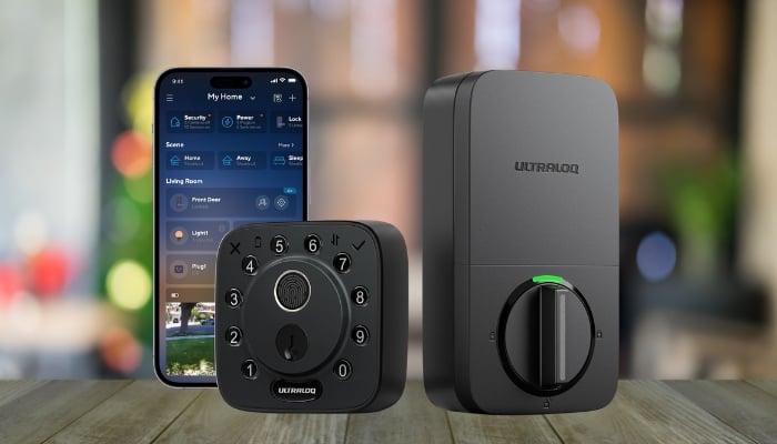 An undated image shows ULTRALOQ Fingerprint Smart Lock 2026. — ULTRALOQ