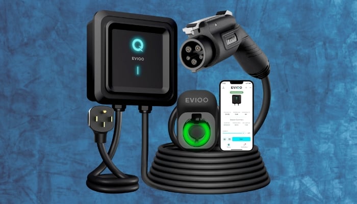 An undated image of EVIQO Level 2 EV Charger. — EVIQO