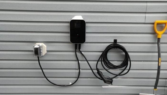 An undated image of  EVCUBNB EV Charger Level 2. — EVCUBNB