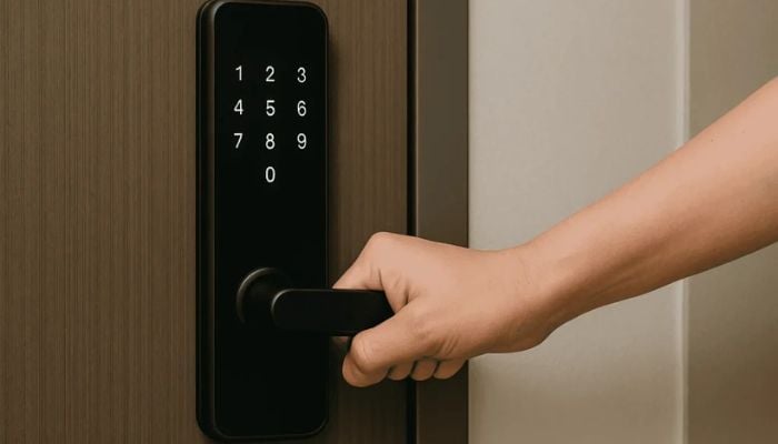 An undated image of a smart lock. — HDDoor
