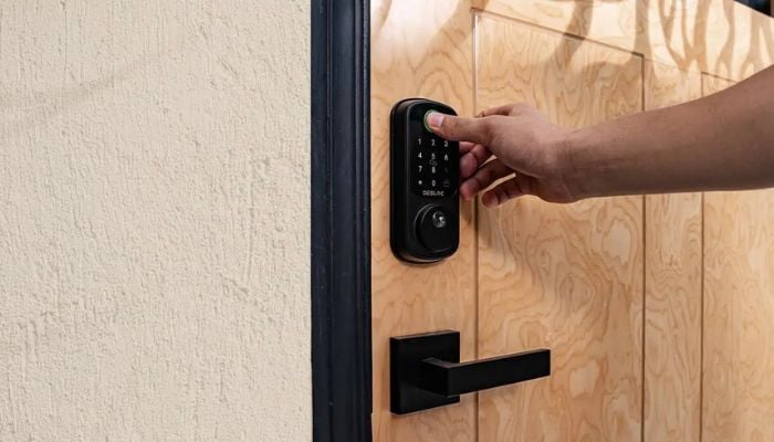 An undated image of DESLOC B200 Fingerprint Smart Lock. — DESLOC