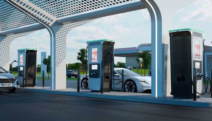 An undated image of an EV charging station. — InsideEVs