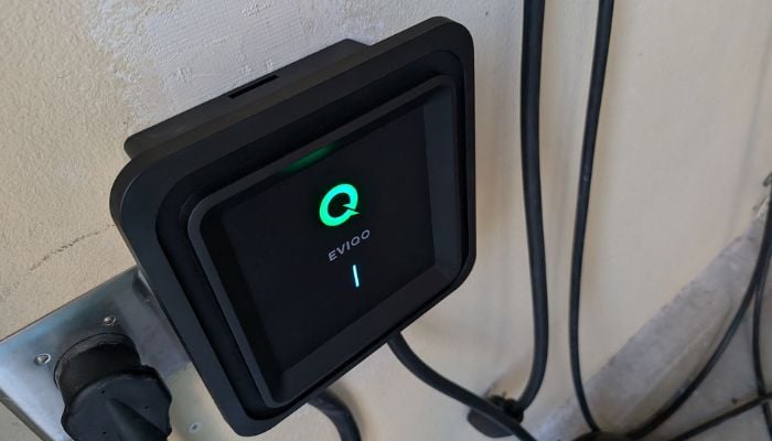 An undated image of EVIQO Level 2 EV charger. — EV Pulse