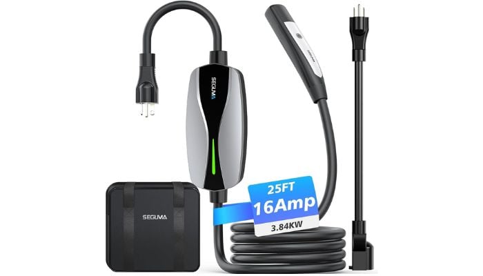 An undated image of Seguma Level 2 EV charger. — Seguma