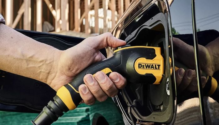 An undated image of DEWALT portable EV Charger. — DEWALT