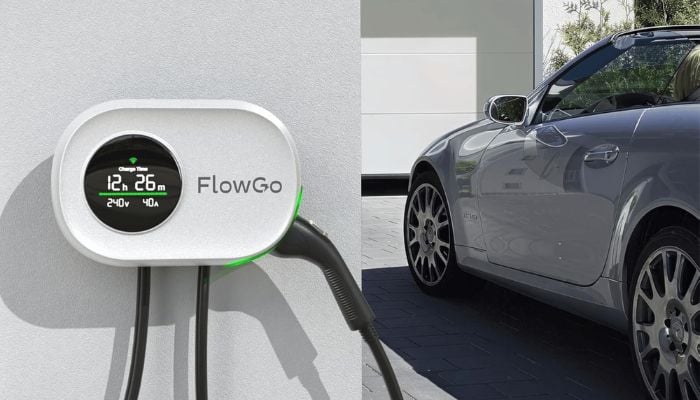 An undated image of FlowGo Level 2 Portable EV Charger. — FlowGo