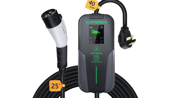An undated image of Eletronova Level 2 40A EV Charger. — Eletronova