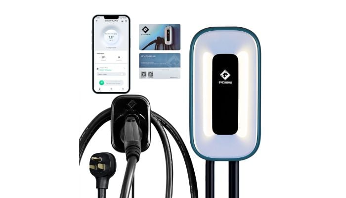 An undated image of EVCUBNB Level 2 EV Charger. — EVCUBNB