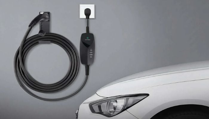 An undated image of an Lectron Level 2 EV charger. — Lectron