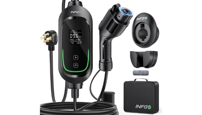 An undated image of INFGO Level 2 EV charger. — INFGO