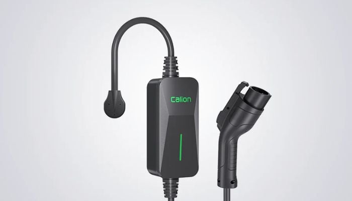 An undated image of Calion Level 2 EV Portable Charger. — Calion