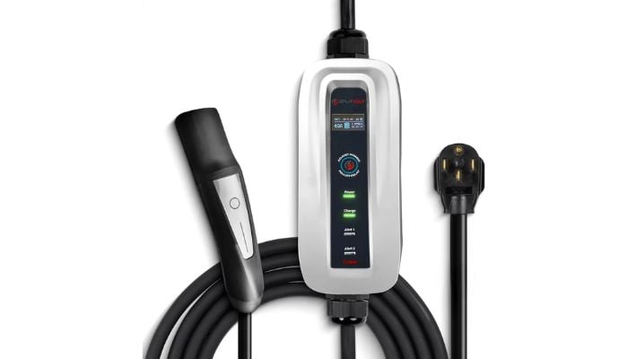 An undated image of Splitvolt Level 2 Portable EV Charger. — Splitvolt