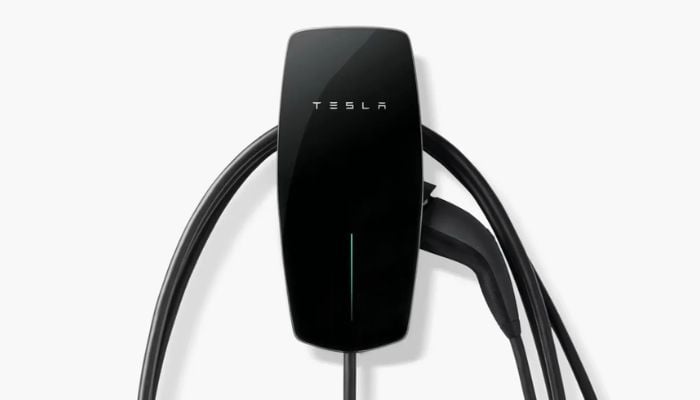 An undated image of Tesla Wall Connector. — Tesla