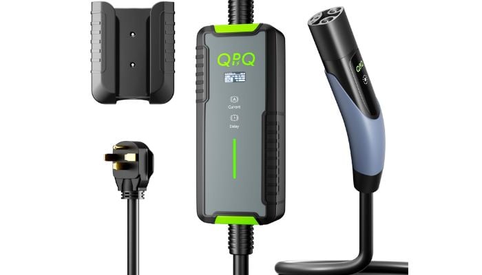 An undated image of QPQ 32A Level 2 EV Charger. — QPQ