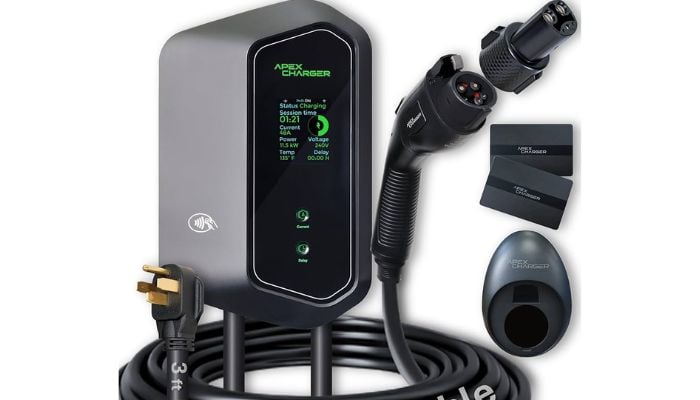 An undated image of ApexCharger MACH 1 Level 2 EV. — ApexCharger