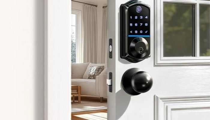 An undated image of TMEZON Smart Door Lock. — TMEZON