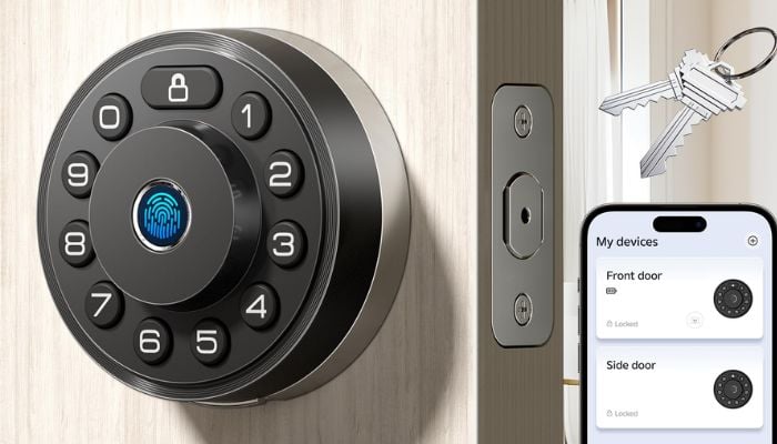 An undated image of MSR X6 Biometric Smart Door Lock. — MSR