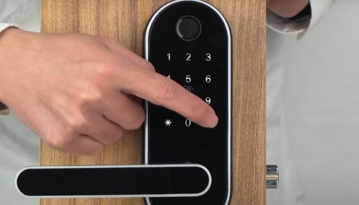 An undated image of Sifely Fingerprint Smart Door Lock. — Sifely