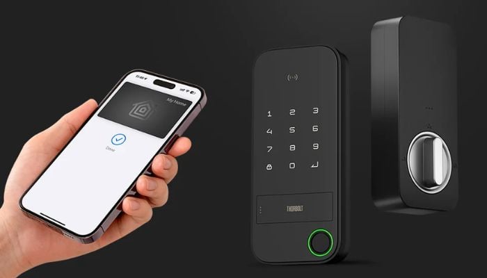 An undated image of ThorBolt X1 Smart Door Lock. — ThorBolt