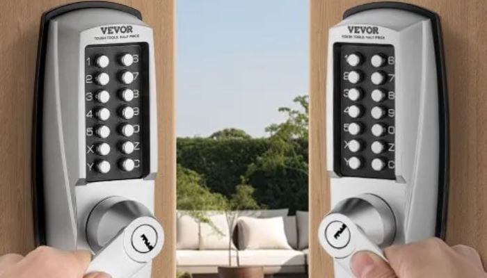 An undated image of VEVOR Mechanical Keyless Entry Door Lock. — VEVOR