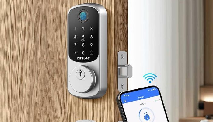An undated image of DESLOC B200 Fingerprint Smart Lock. — DESLOC