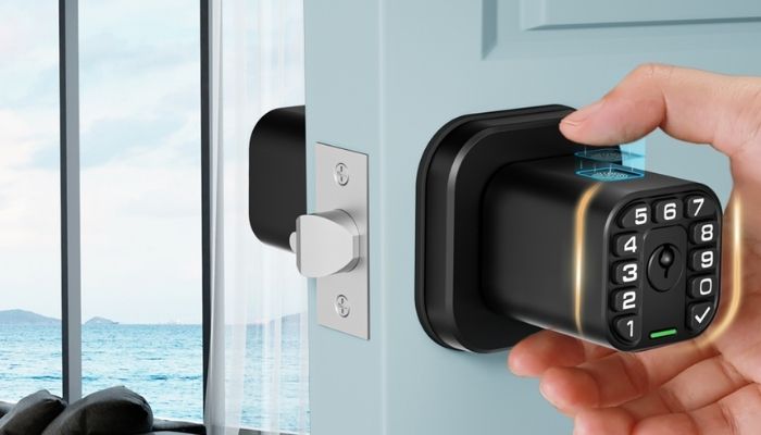 An undated image of Richelock IU51B Fingerprint Door Knob. — Richelock