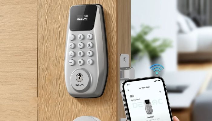An undated image of DESLOC C100 Keyless Entry Door Lock. — DESLOC