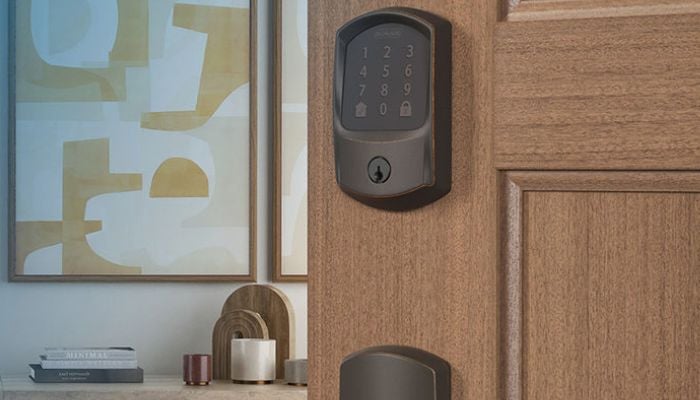 An undated image of Schlage Encode Smart WiFi Deadbolt. — Schlage