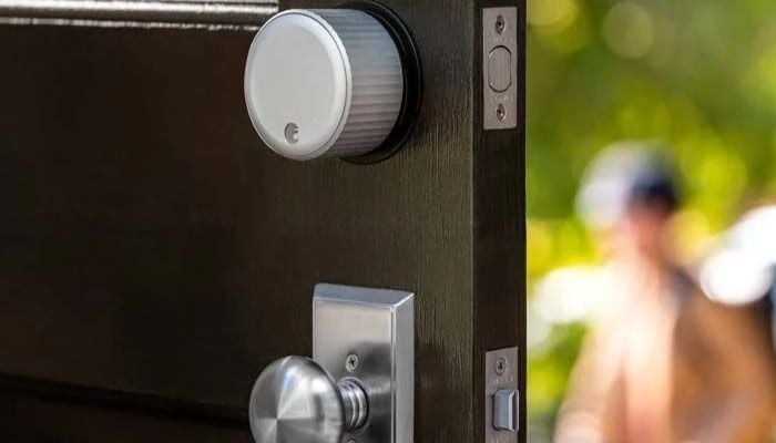 An undated image of August Wi-Fi Smart Keyless Door Lock. — August