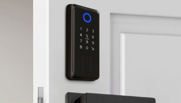 An undated image of Feit Electric Smart Touch, Keycard Door Lock. — Feit
