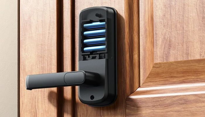 An undated image of Camcamp DL04 Palm Vein Smart Lock. — Camcamp